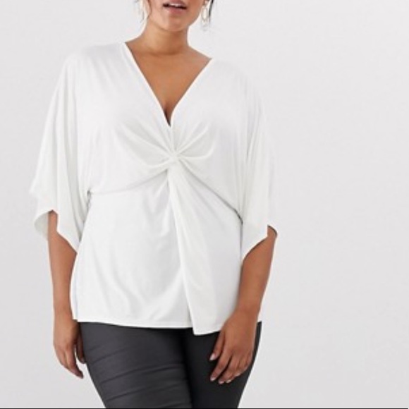 ASOS Curve Tops - Outrageous Fortune Plus knot front top
